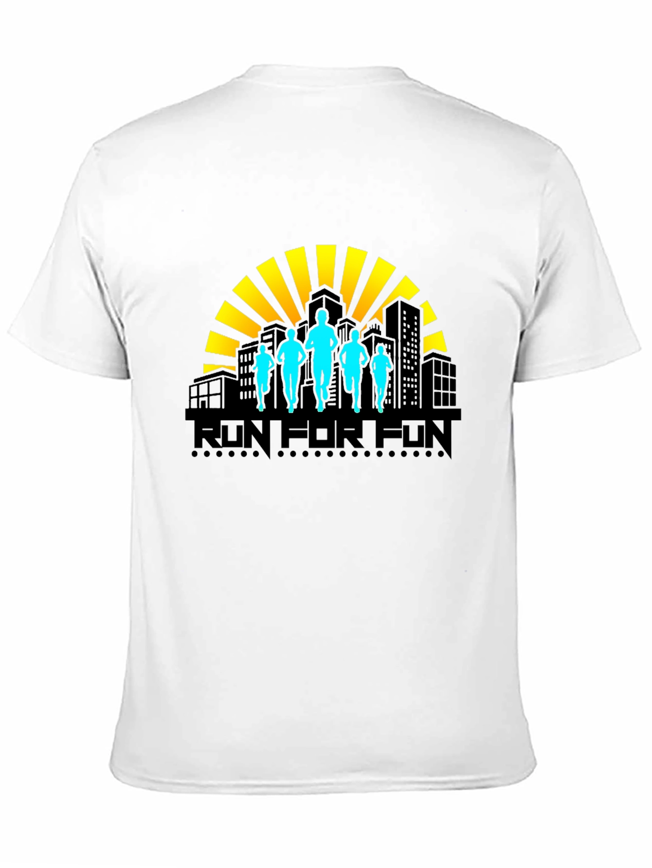 Run For Fun T-Shirt - Stylish Graphic Tee