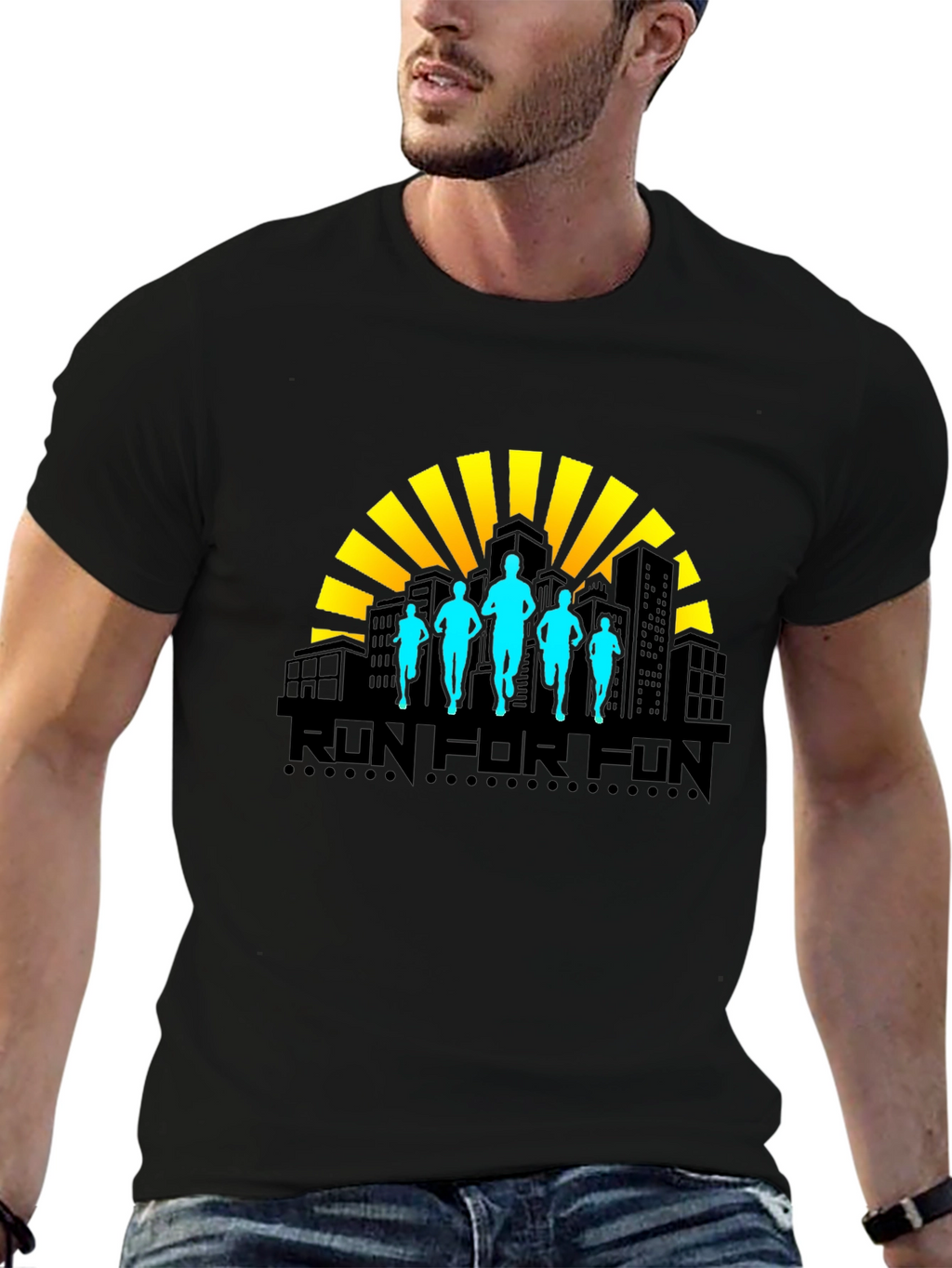 Run For Fun T-Shirt - Stylish Graphic Tee