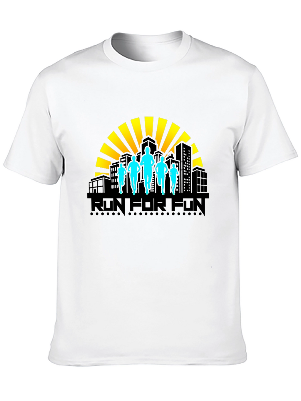 Run For Fun T-Shirt - Stylish Graphic Tee