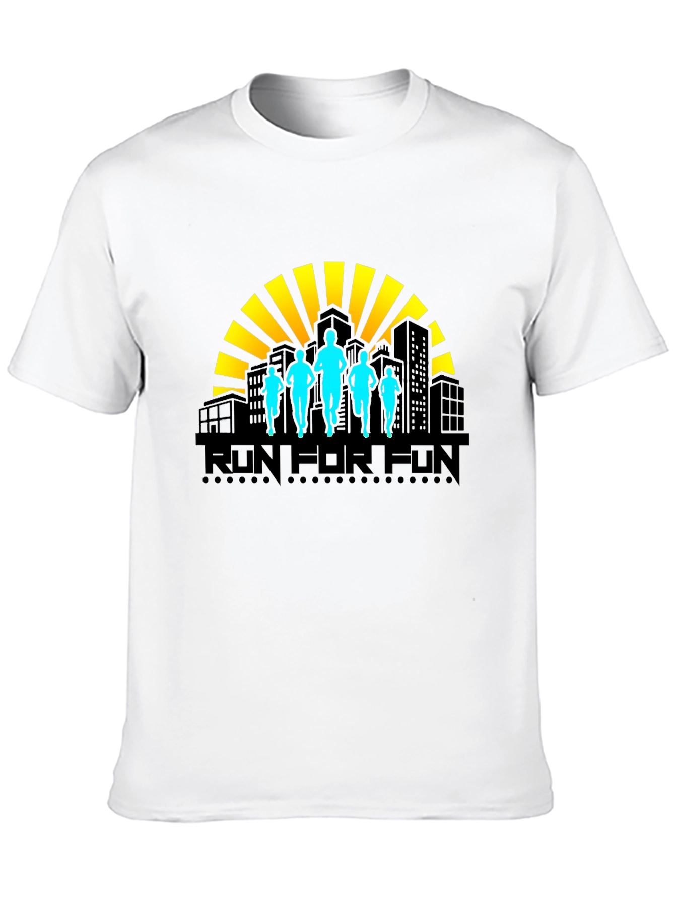 Run For Fun T-Shirt - Stylish Graphic Tee