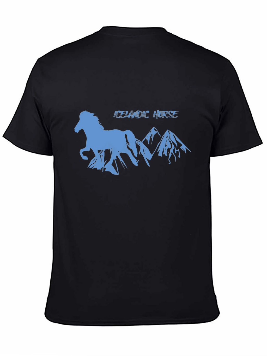 Icelandic Horse Silhouette Graphic T-Shirt