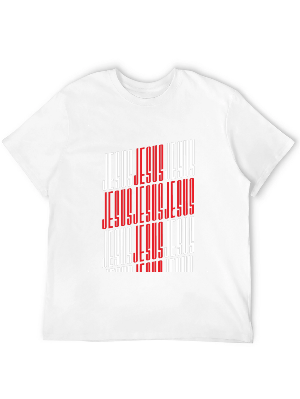 Bold Jesus Graphic Print Black T-Shirt