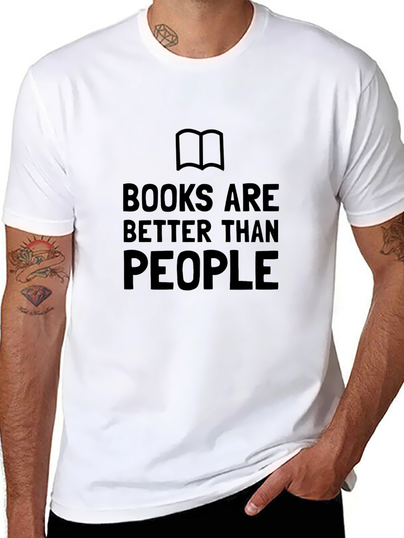 Books Are Better Than People Graphic Tee