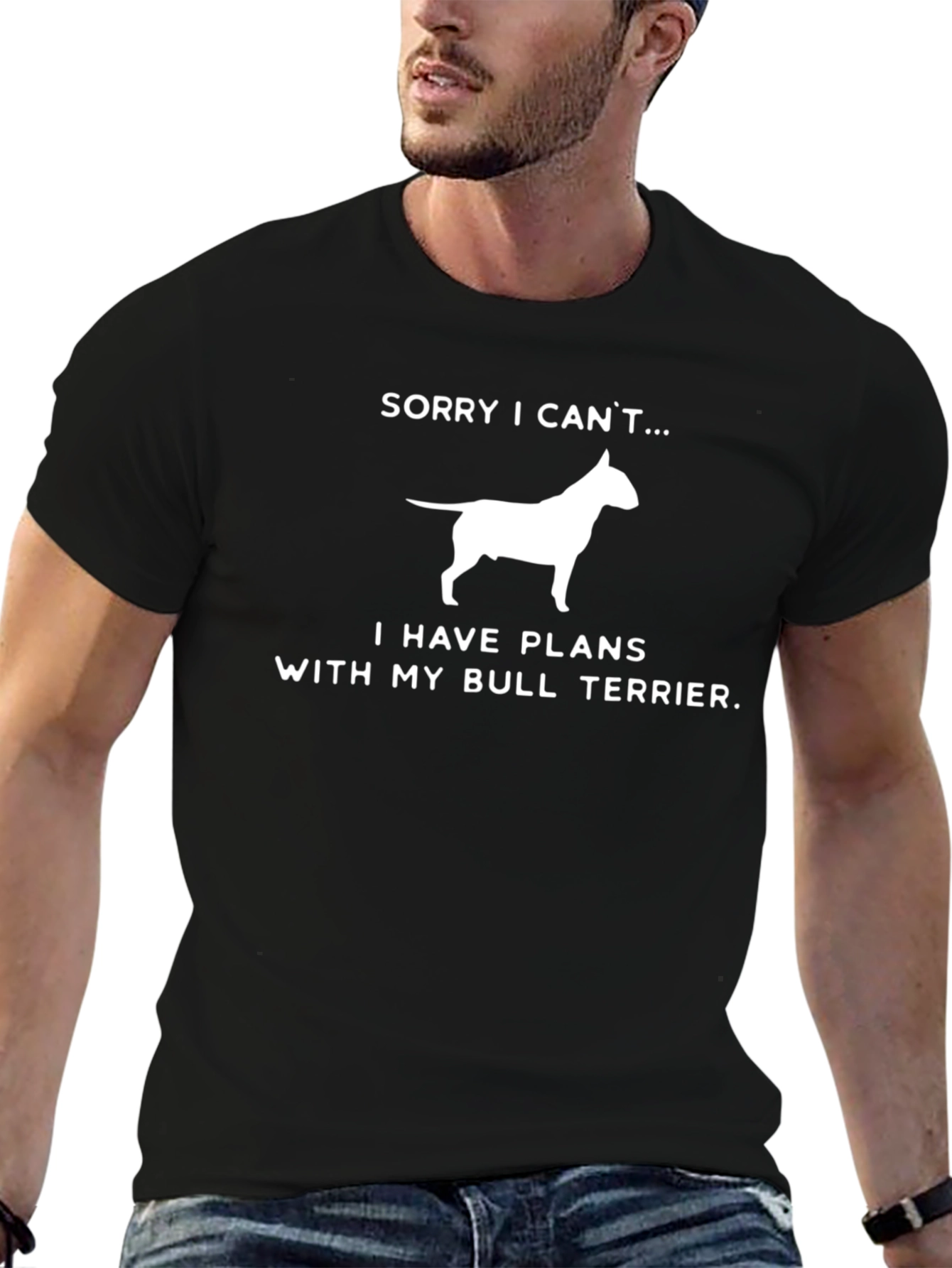 Bull Terrier Plans T-Shirt - Funny Dog Lover Tee