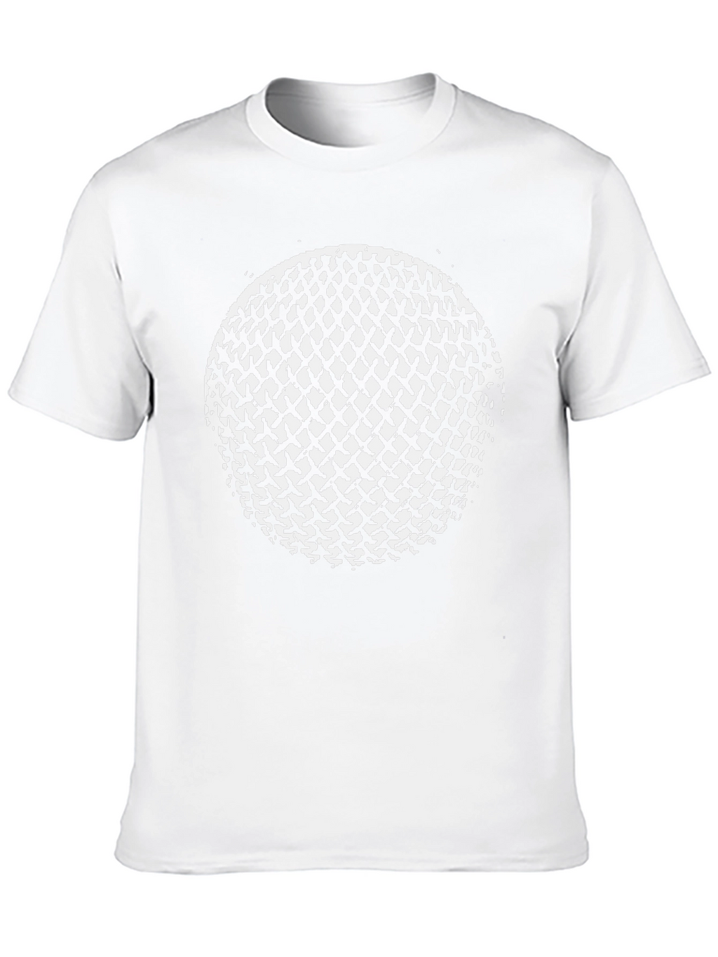 Abstract Sphere Graphic Black T-Shirt