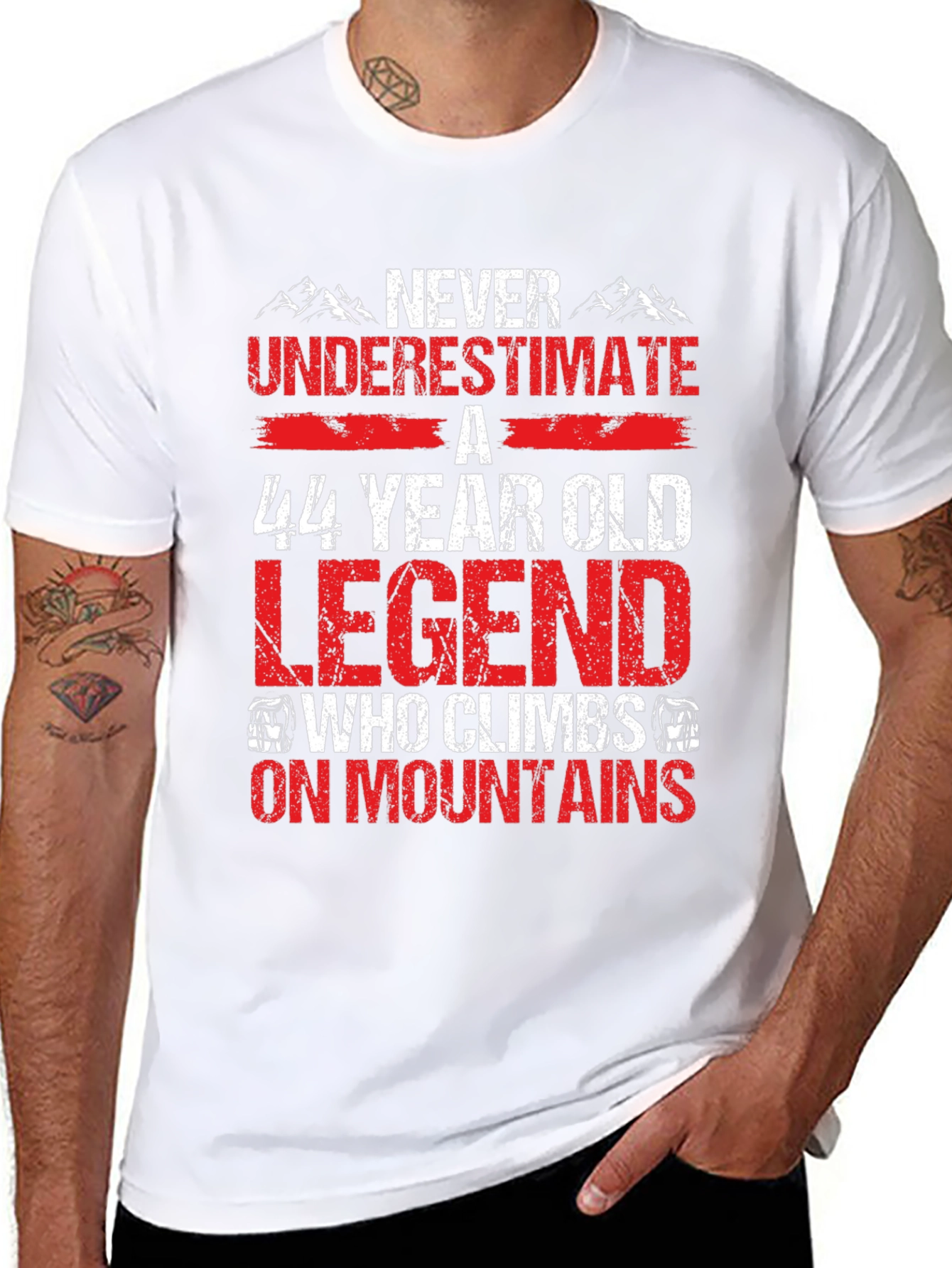 44 Year Old Legend Mountain Climber T-Shirt