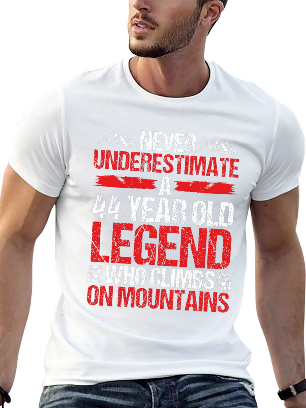44 Year Old Legend Mountain Climber T-Shirt