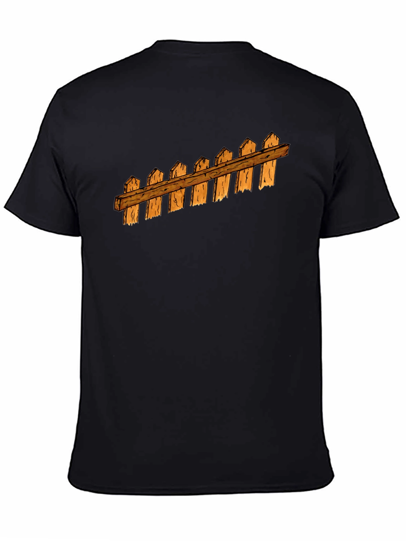 Fence Graphic Black T-Shirt
