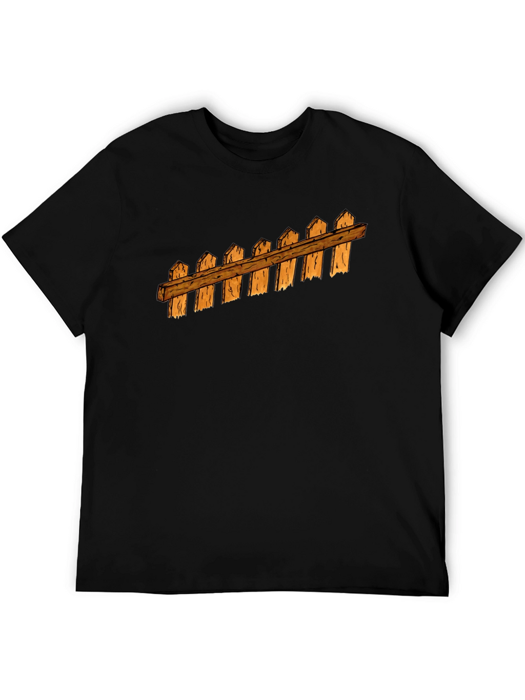 Fence Graphic Black T-Shirt