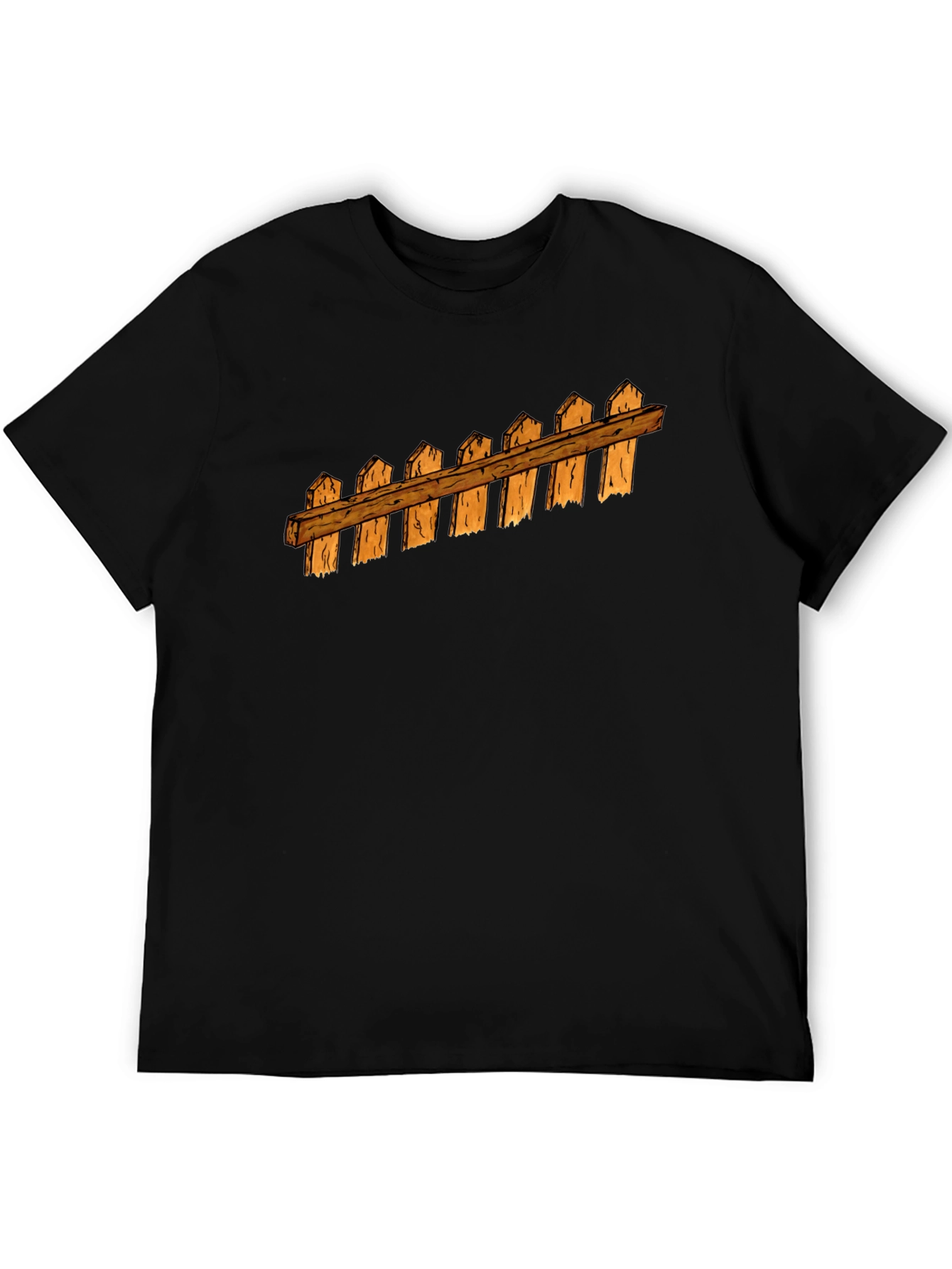Fence Graphic Black T-Shirt