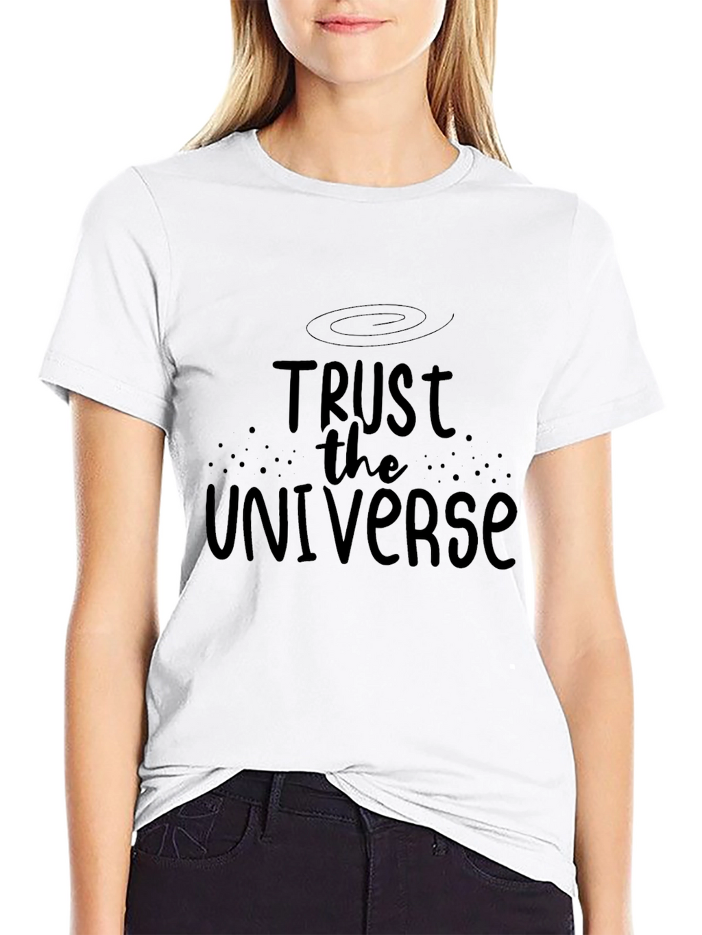 Trust the Universe Graphic Tee - Mens Black Shirt