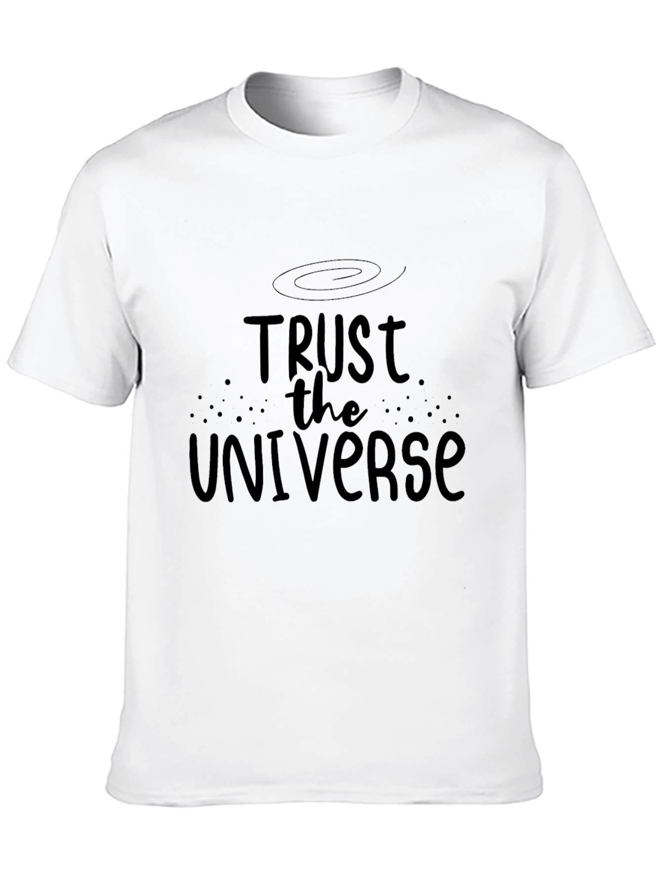 Trust the Universe Graphic Tee - Mens Black Shirt