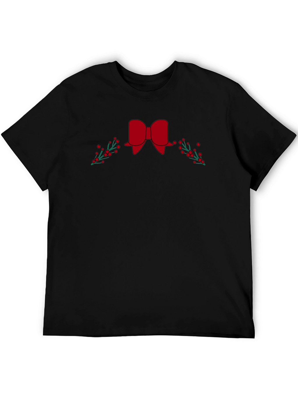 Festive Bow & Berries Graphic Tee