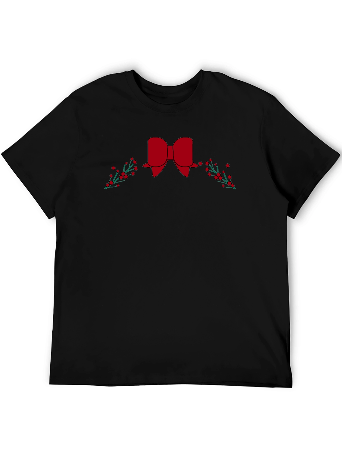 Festive Bow & Berries Graphic Tee