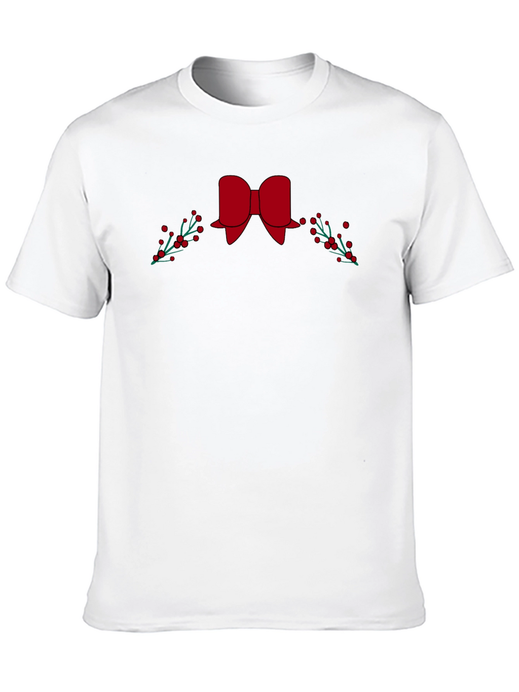 Festive Bow & Berries Graphic Tee