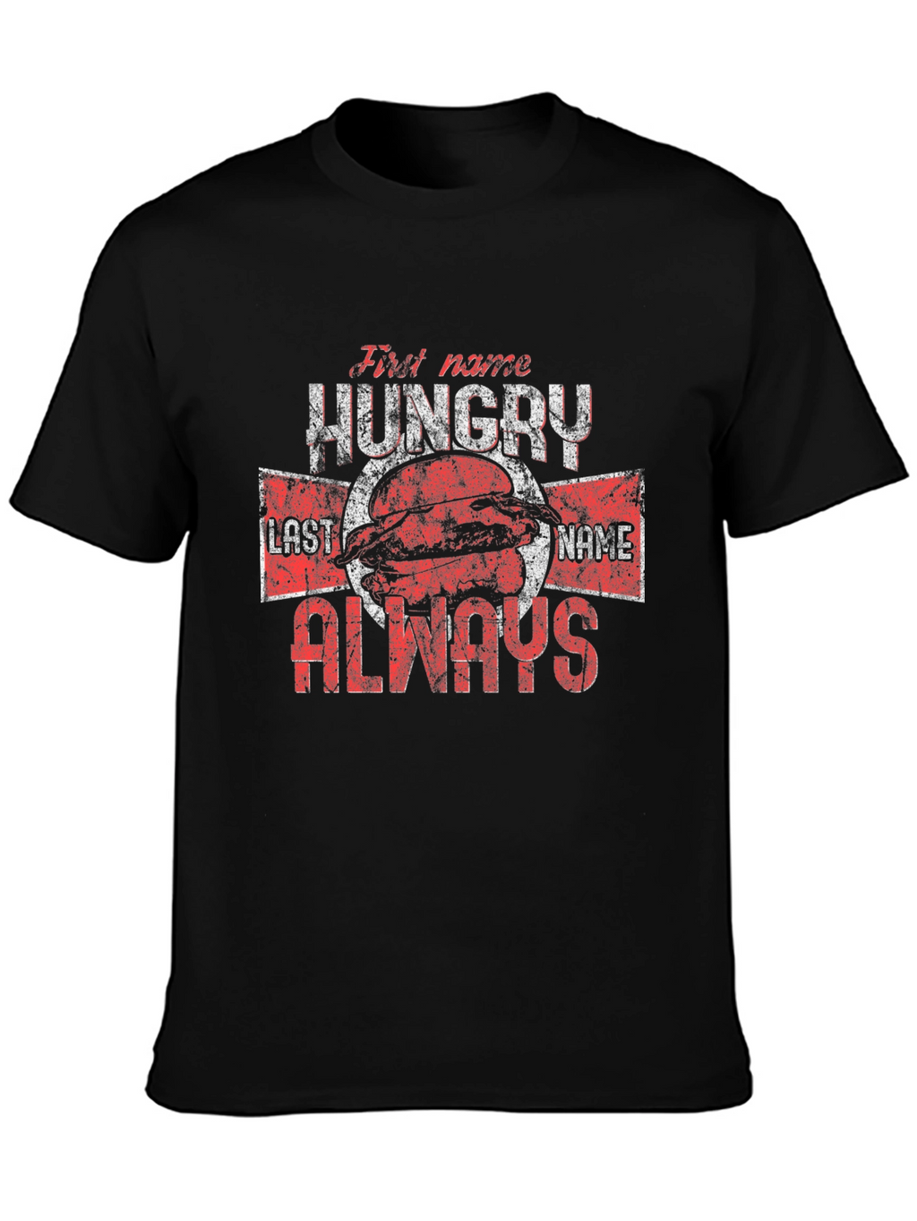 Hungry Always Graphic T-Shirt - Black