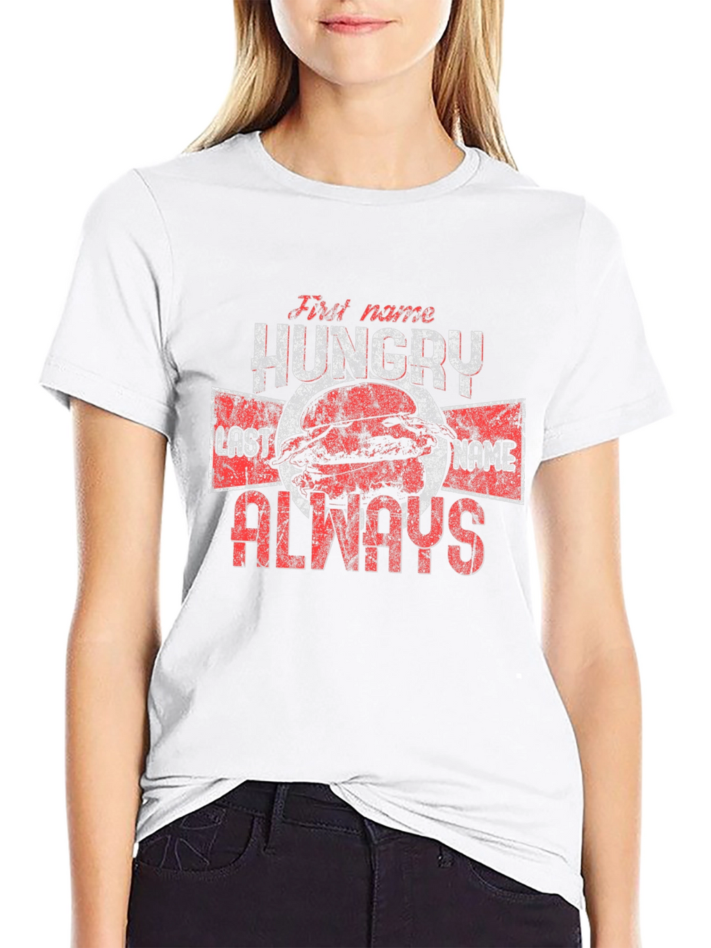 Hungry Always Graphic T-Shirt - Black