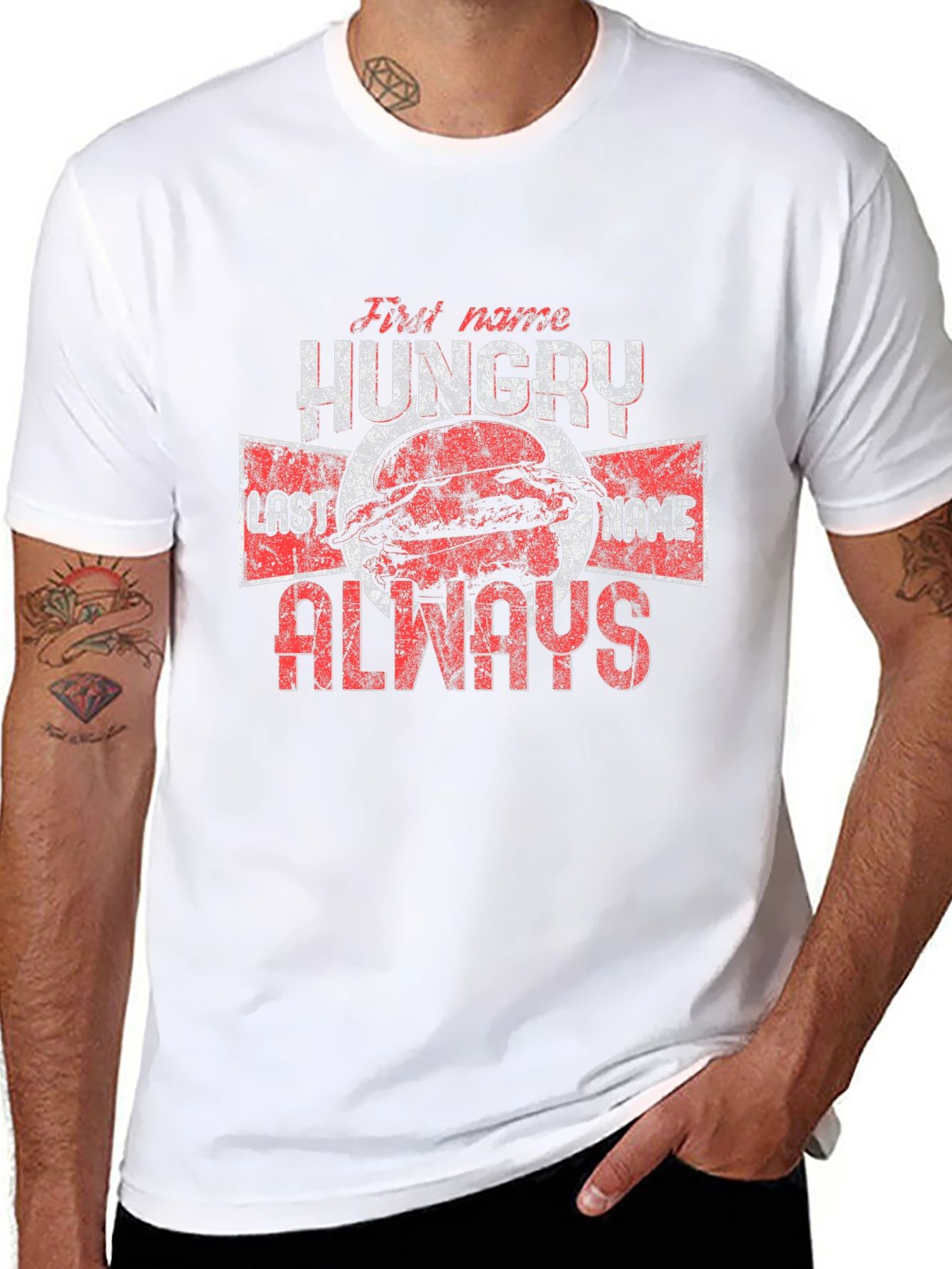Hungry Always Graphic T-Shirt - Black