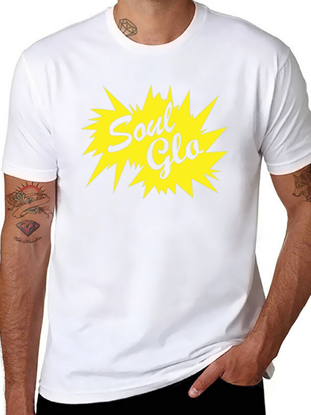 Retro Soul Glo Graphic Black T-Shirt