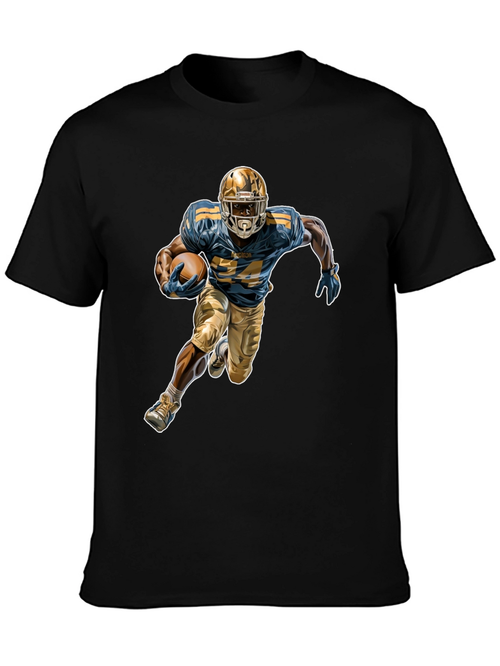 Football Player Graphic Tee - Stylish Sportswear