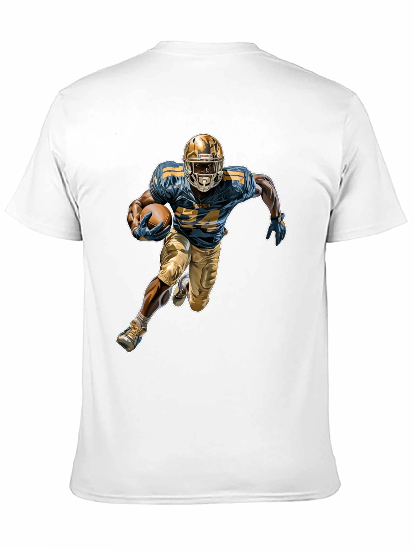 Football Player Graphic Tee - Stylish Sportswear