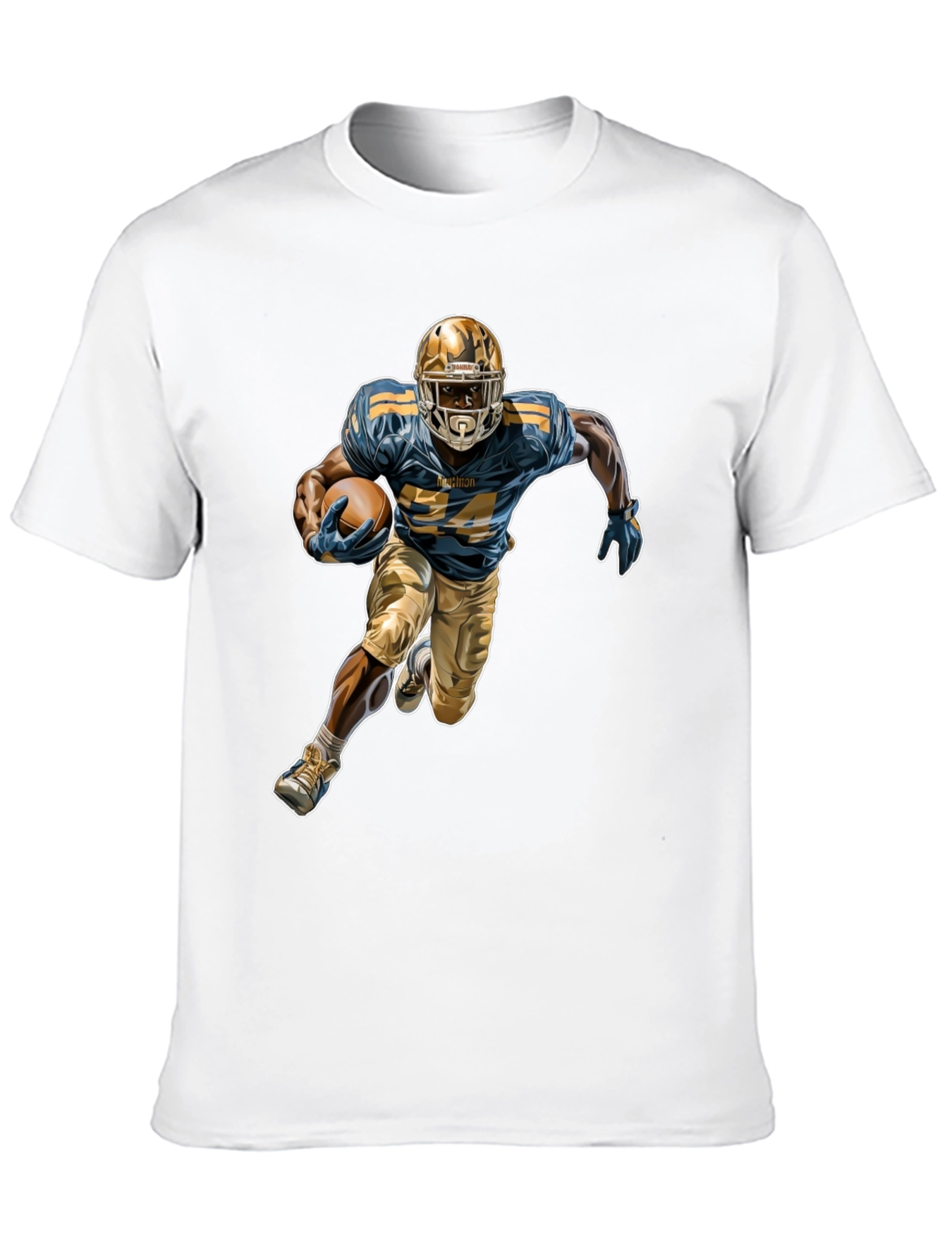 Football Player Graphic Tee - Stylish Sportswear