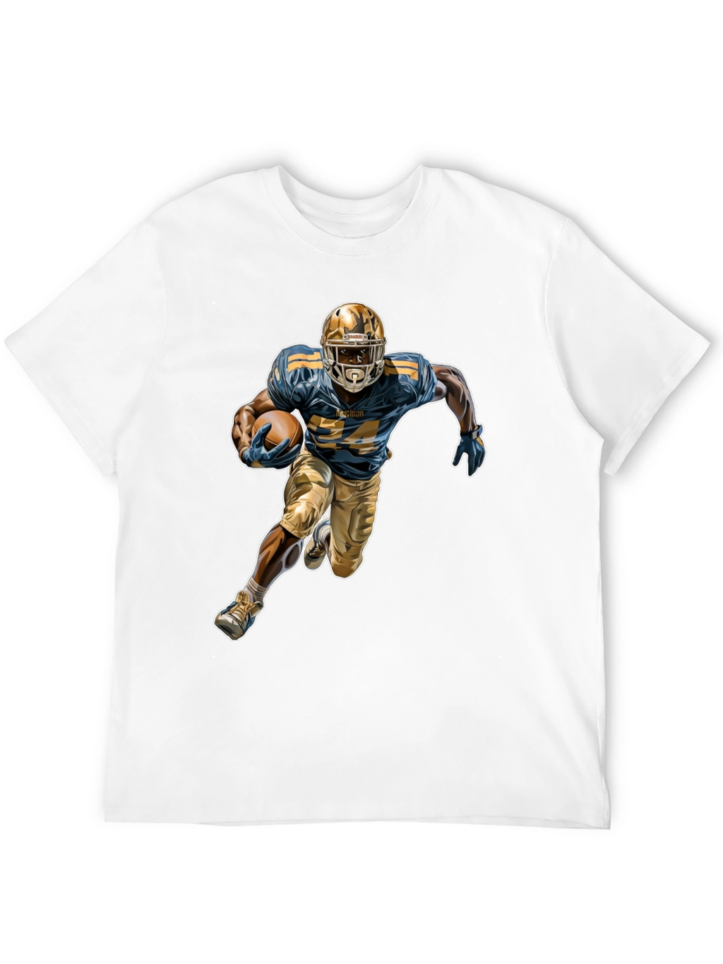 Football Player Graphic Tee - Stylish Sportswear
