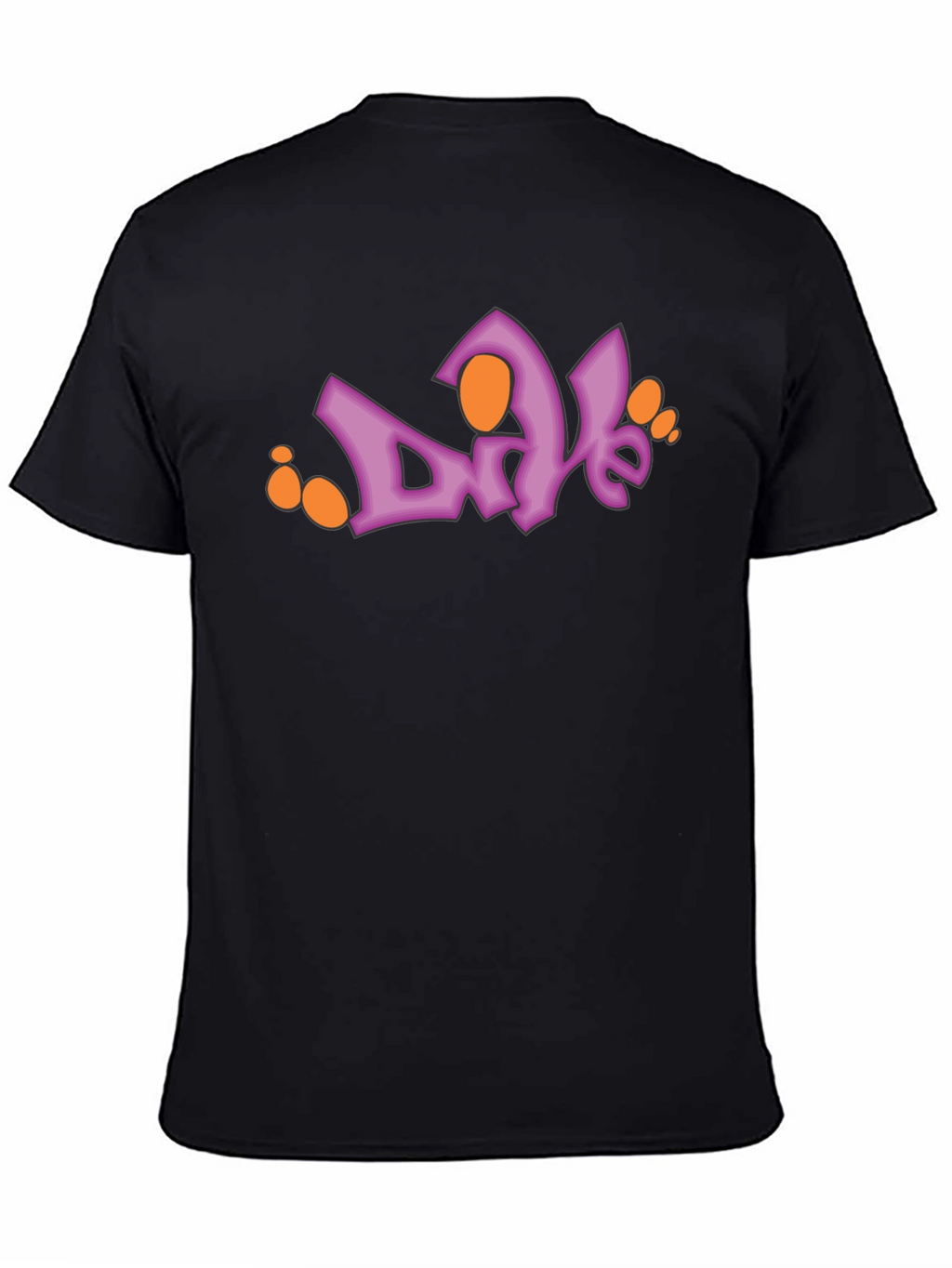 Trendy Black T-Shirt with Graphic Print