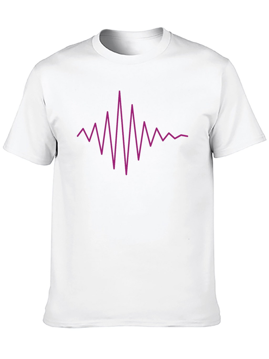 Vibrant Heartbeat Graphic Tee - Black