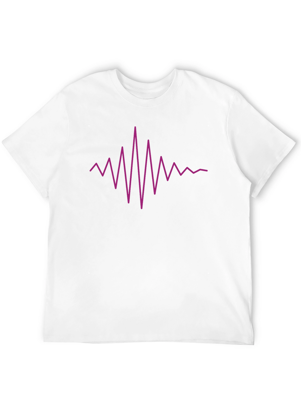 Vibrant Heartbeat Graphic Tee - Black