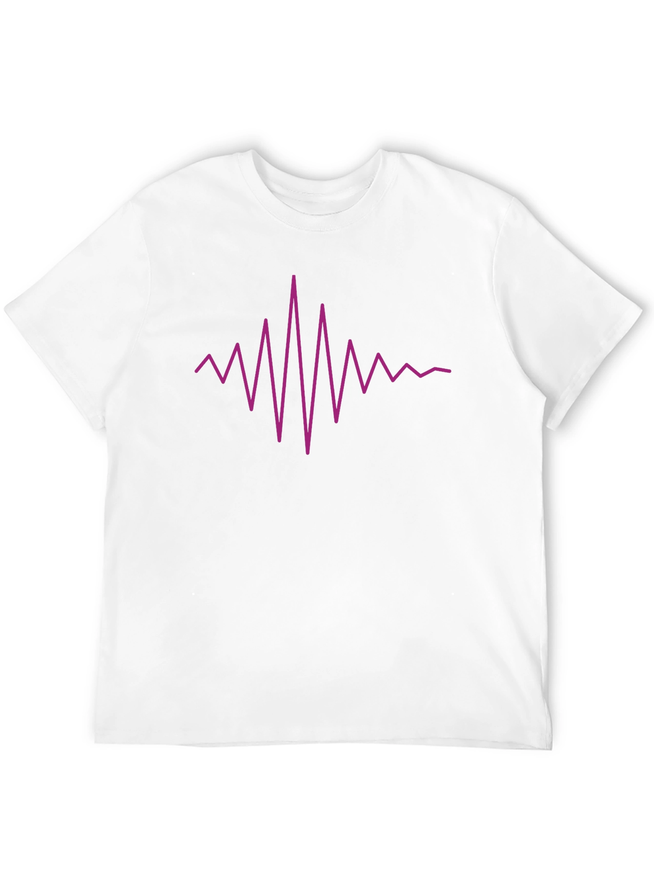Vibrant Heartbeat Graphic Tee - Black