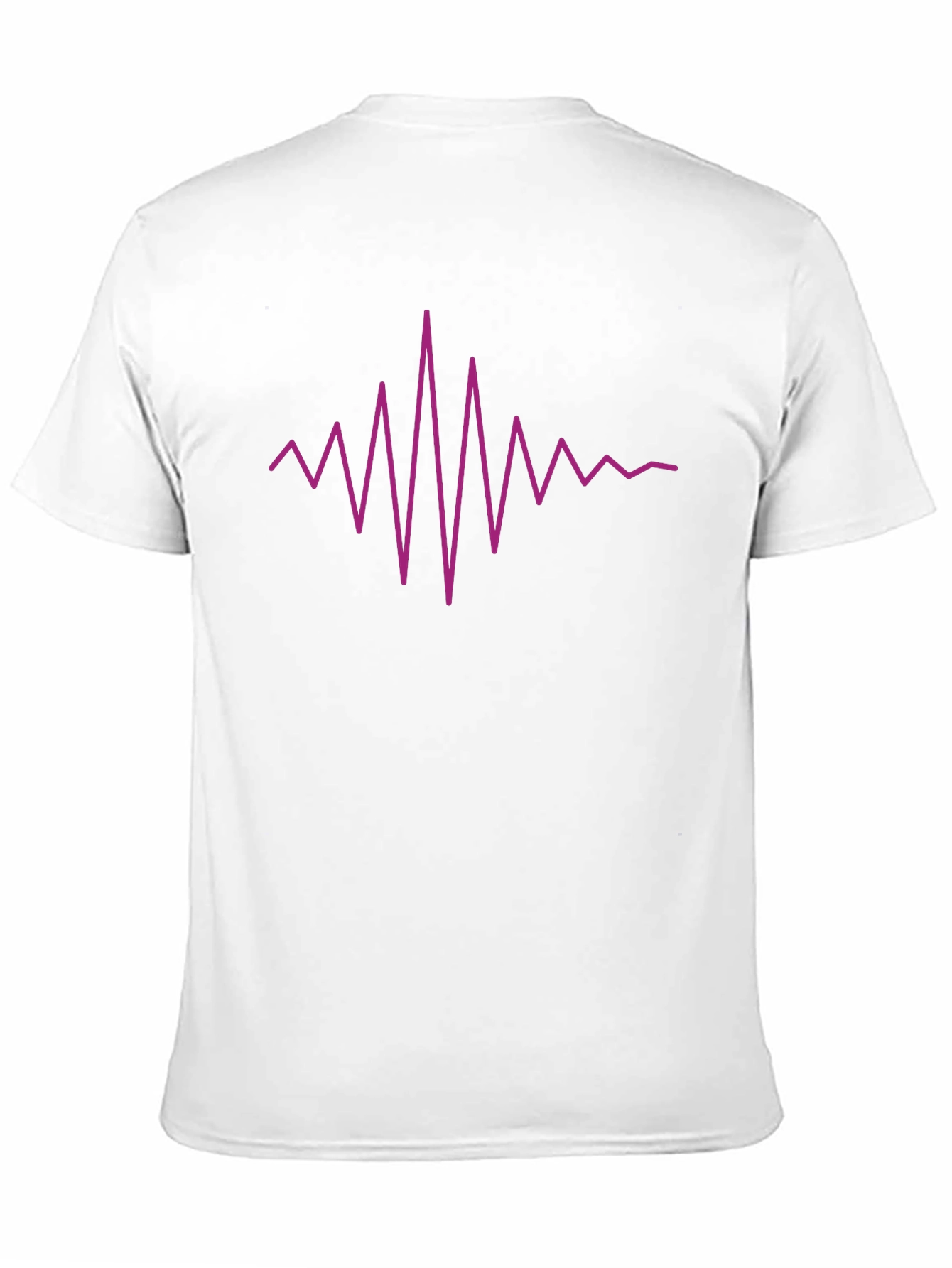 Vibrant Heartbeat Graphic Tee - Black