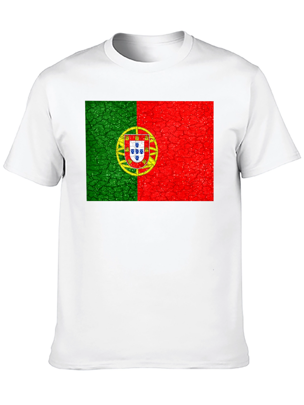 Portugal Flag Graphic T-Shirt - Black Tee