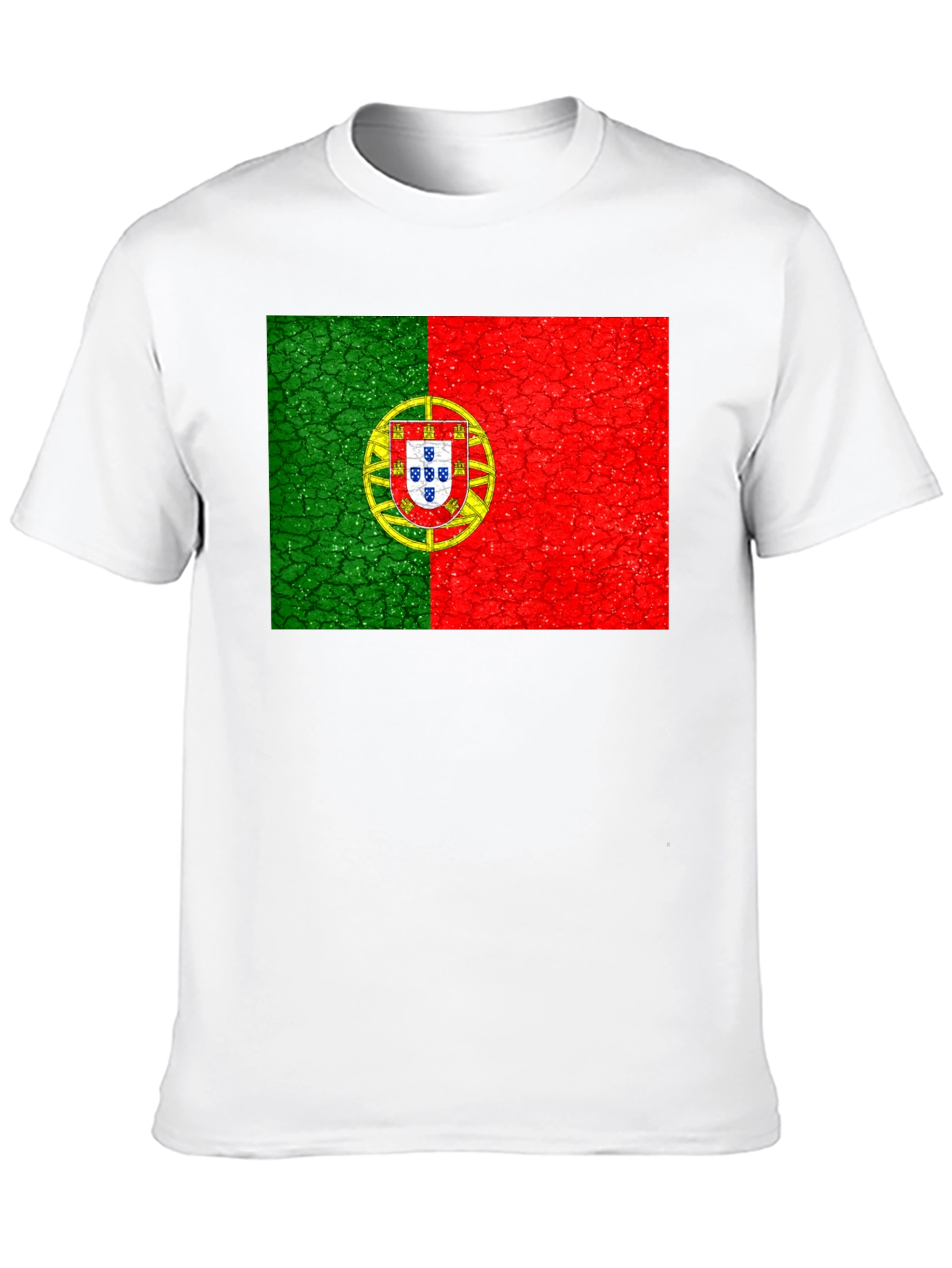 Portugal Flag Graphic T-Shirt - Black Tee