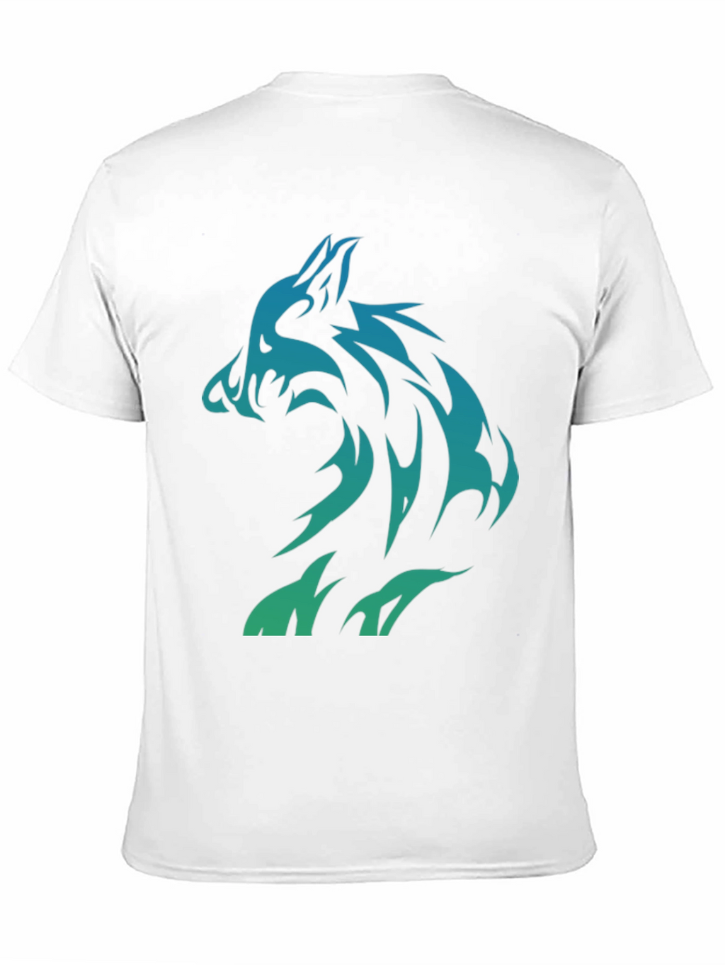 Tribal Wolf Graphic Print Tee - Cool Mens T-Shirt