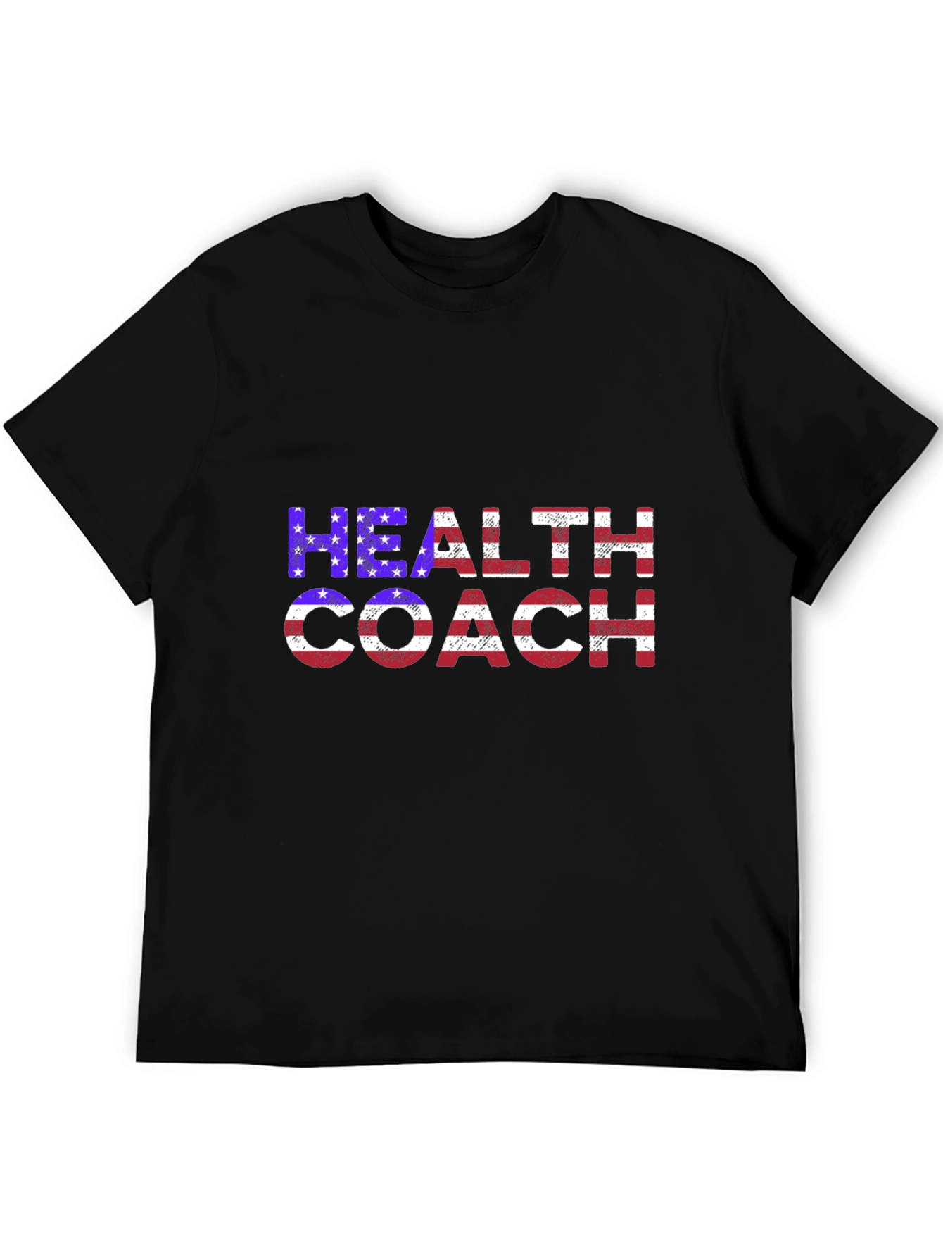 Health Coach American Flag T-Shirt Patriotic