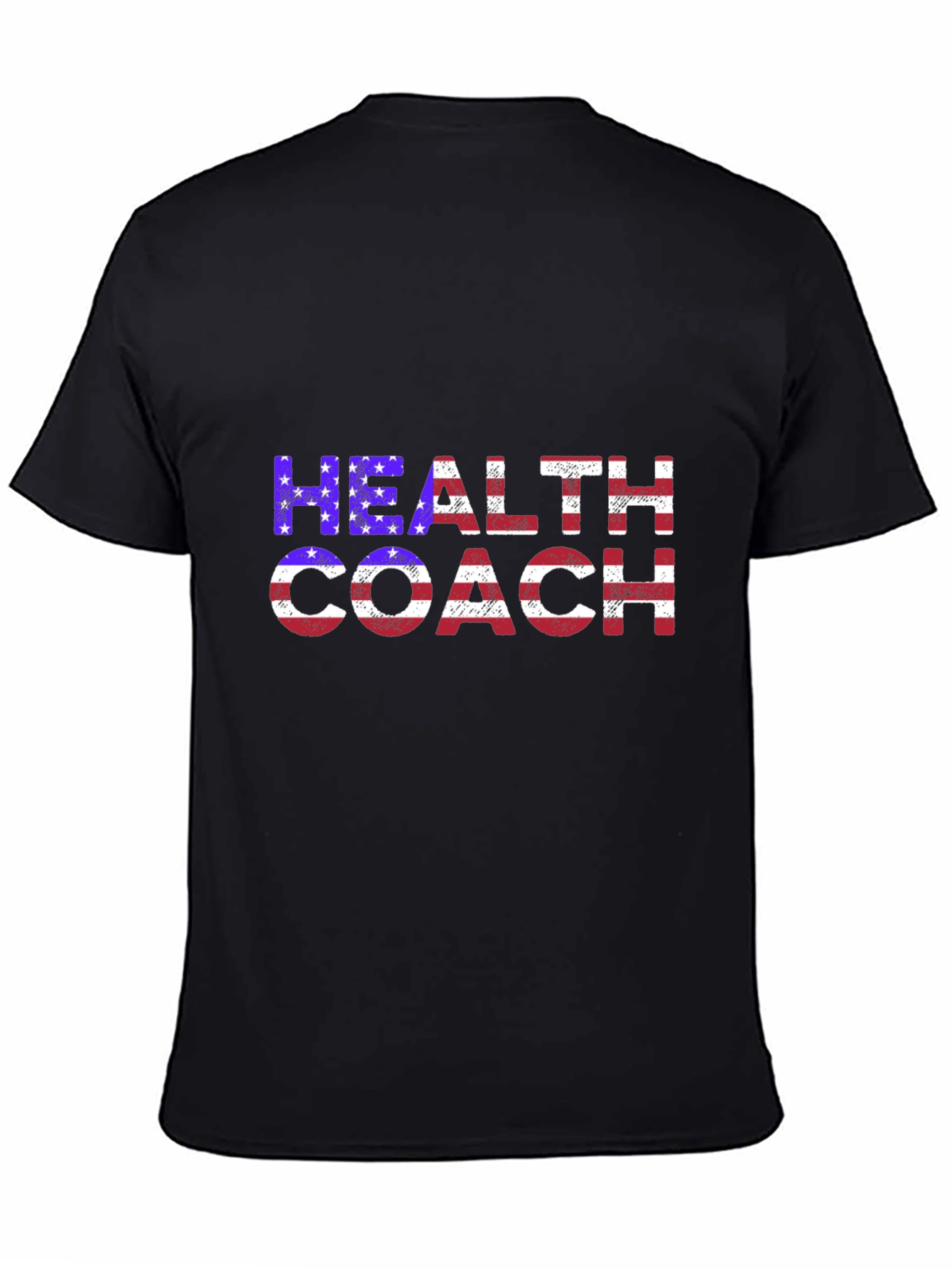 Health Coach American Flag T-Shirt Patriotic