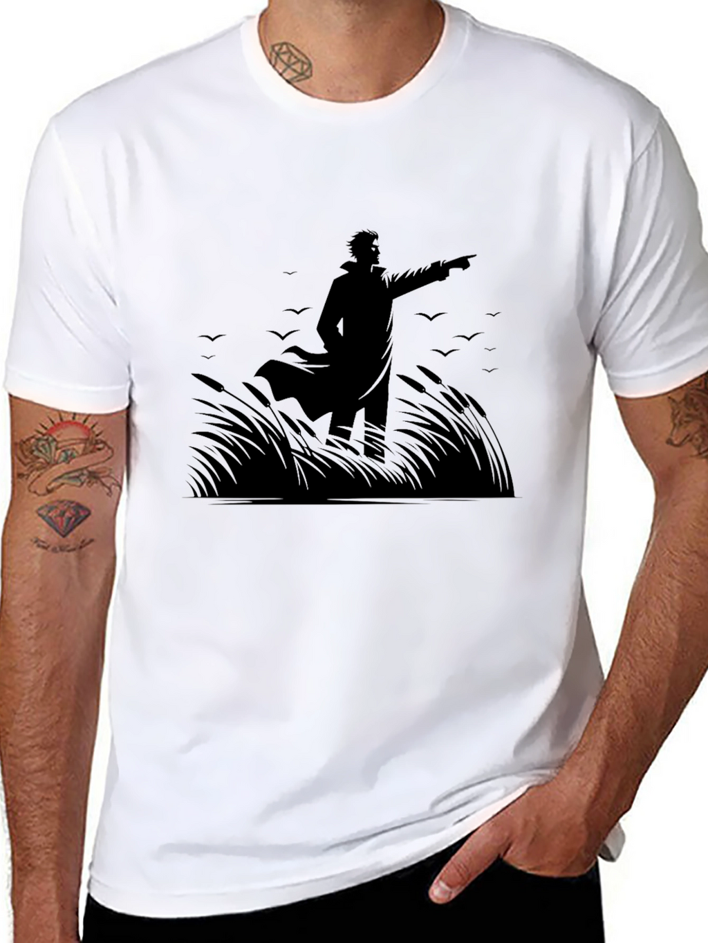 Silhouette Graphic Print T-Shirt
