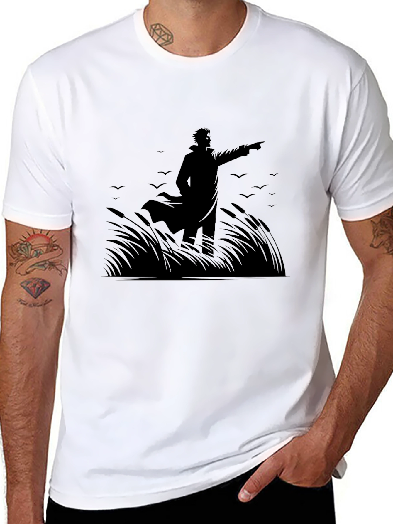 Silhouette Graphic Print T-Shirt