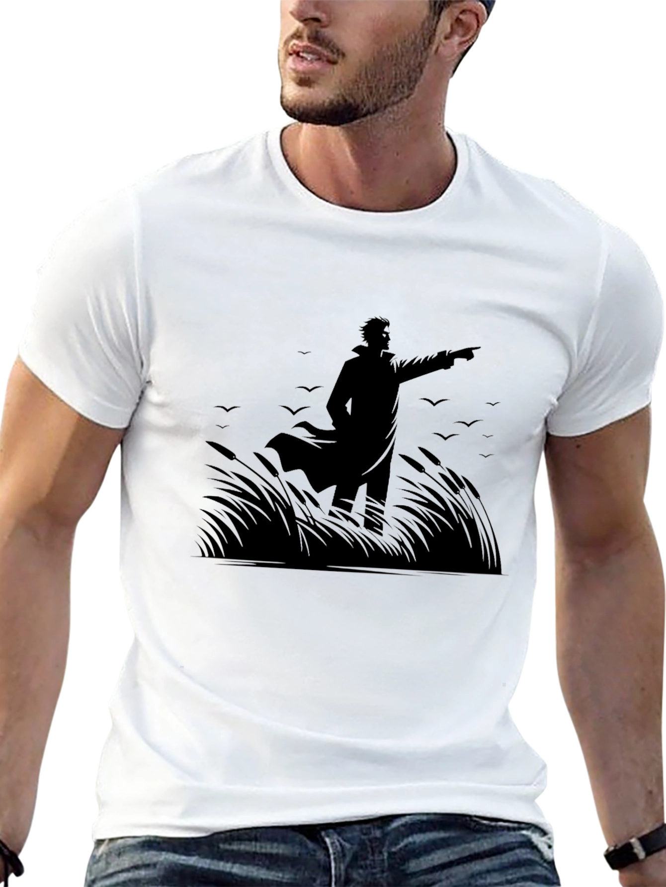 Silhouette Graphic Print T-Shirt