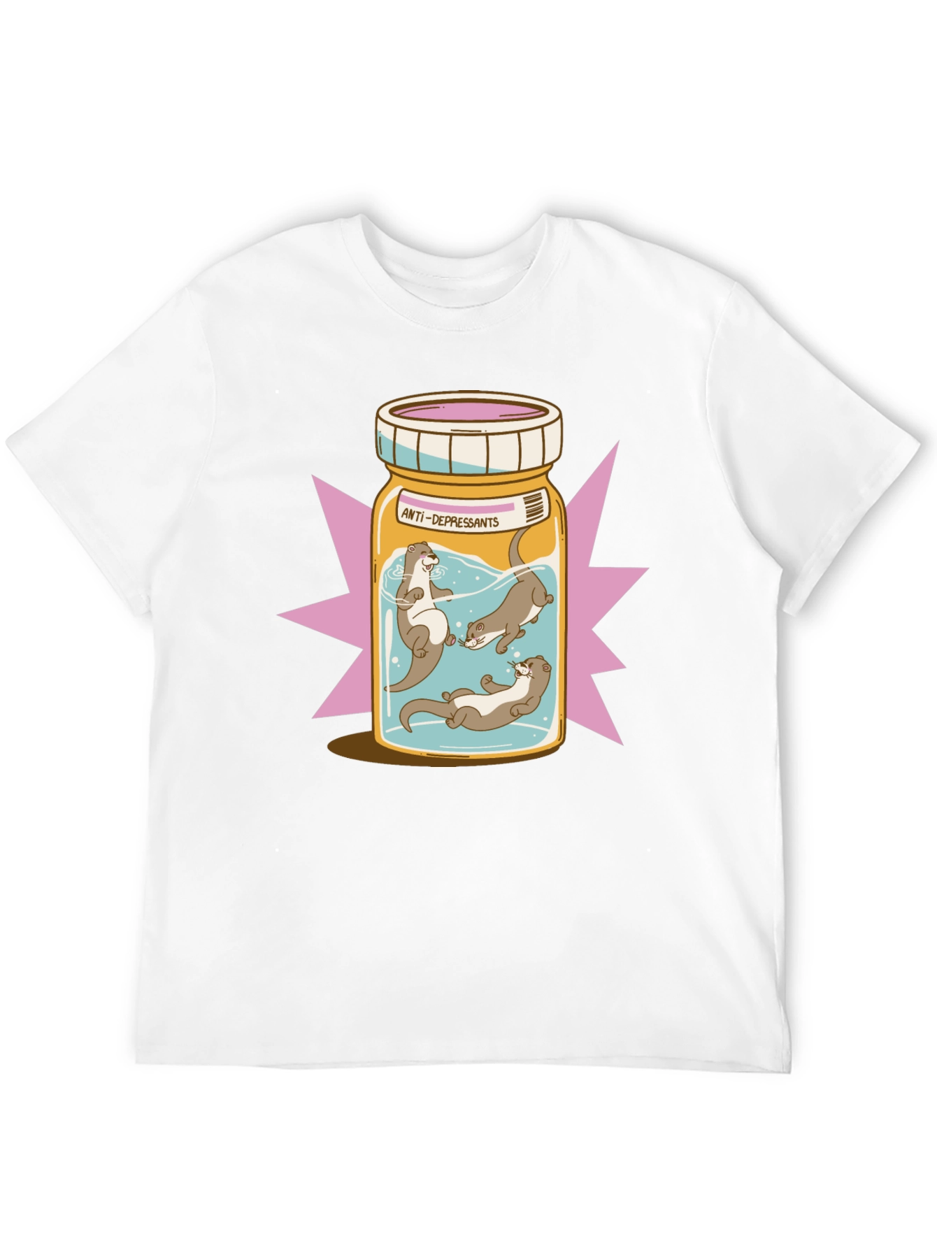 Otter Antidepressant T-Shirt - Playful Graphic Tee