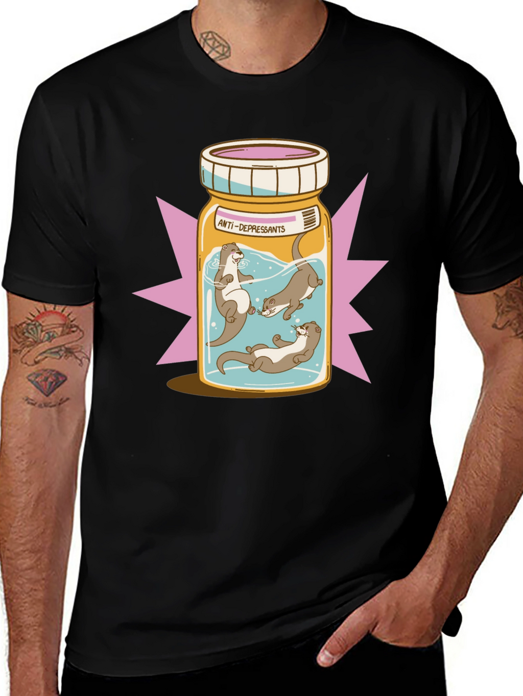 Otter Antidepressant T-Shirt - Playful Graphic Tee