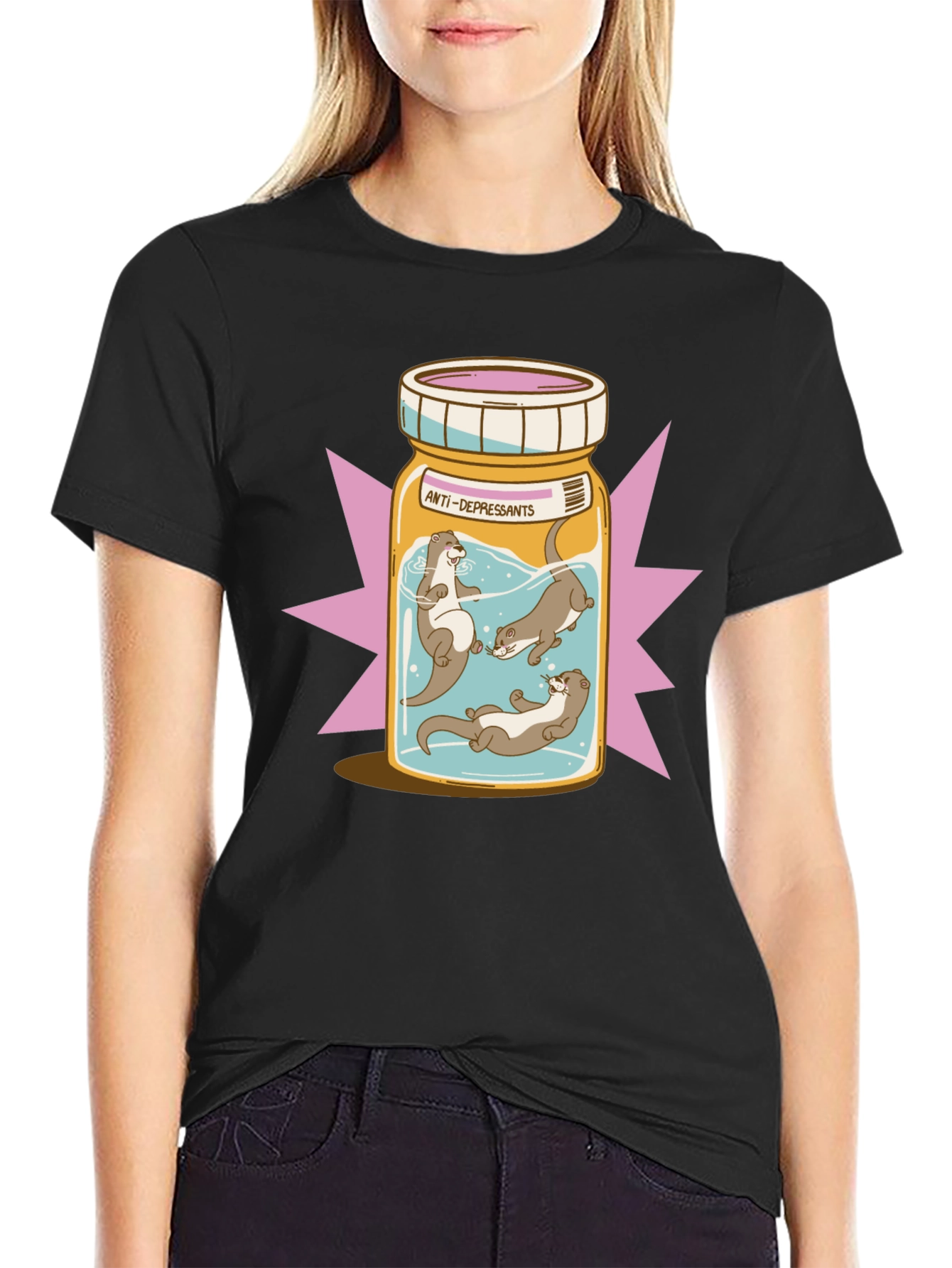 Otter Antidepressant T-Shirt - Playful Graphic Tee