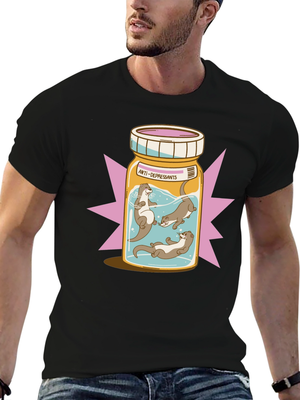 Otter Antidepressant T-Shirt - Playful Graphic Tee