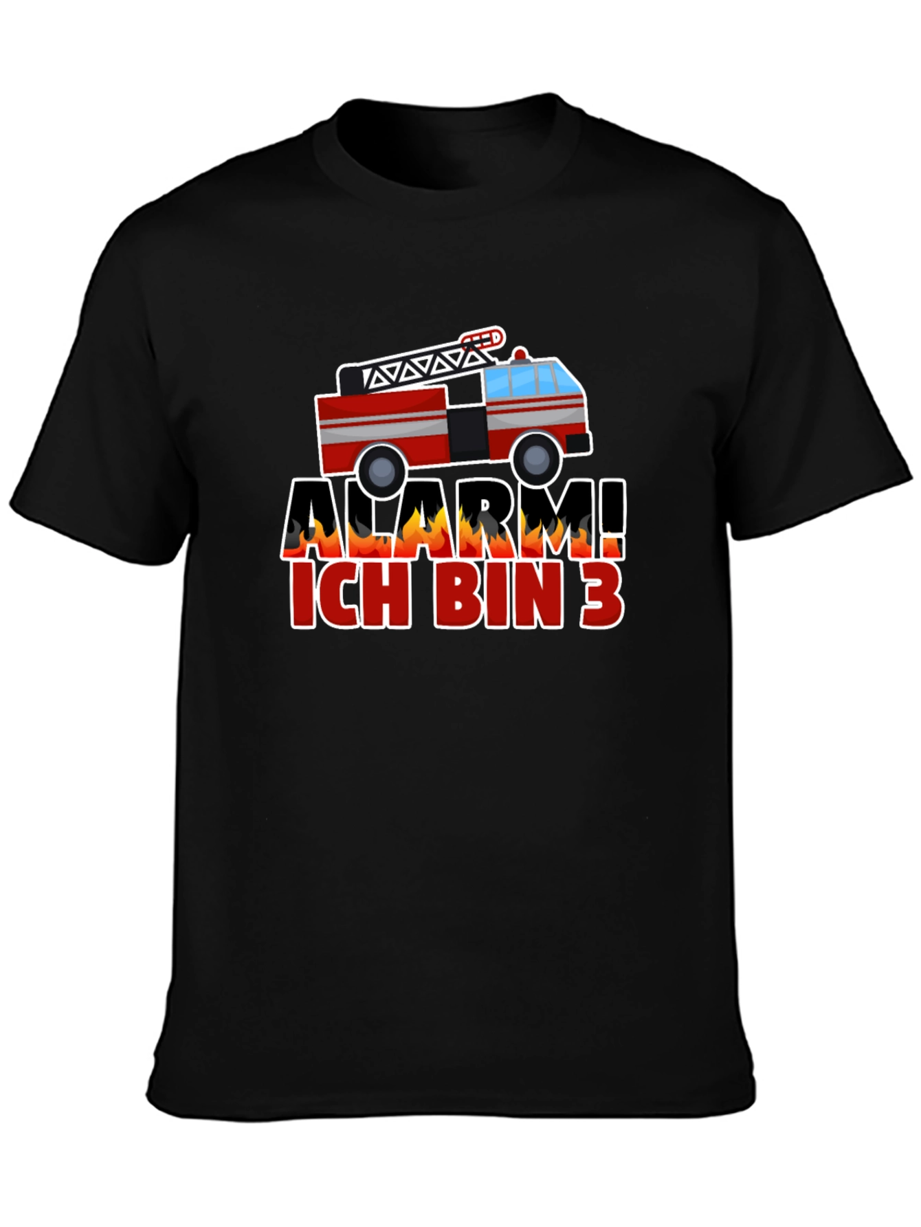 Alarm Ich Bin 3 Firetruck Kids T-Shirt