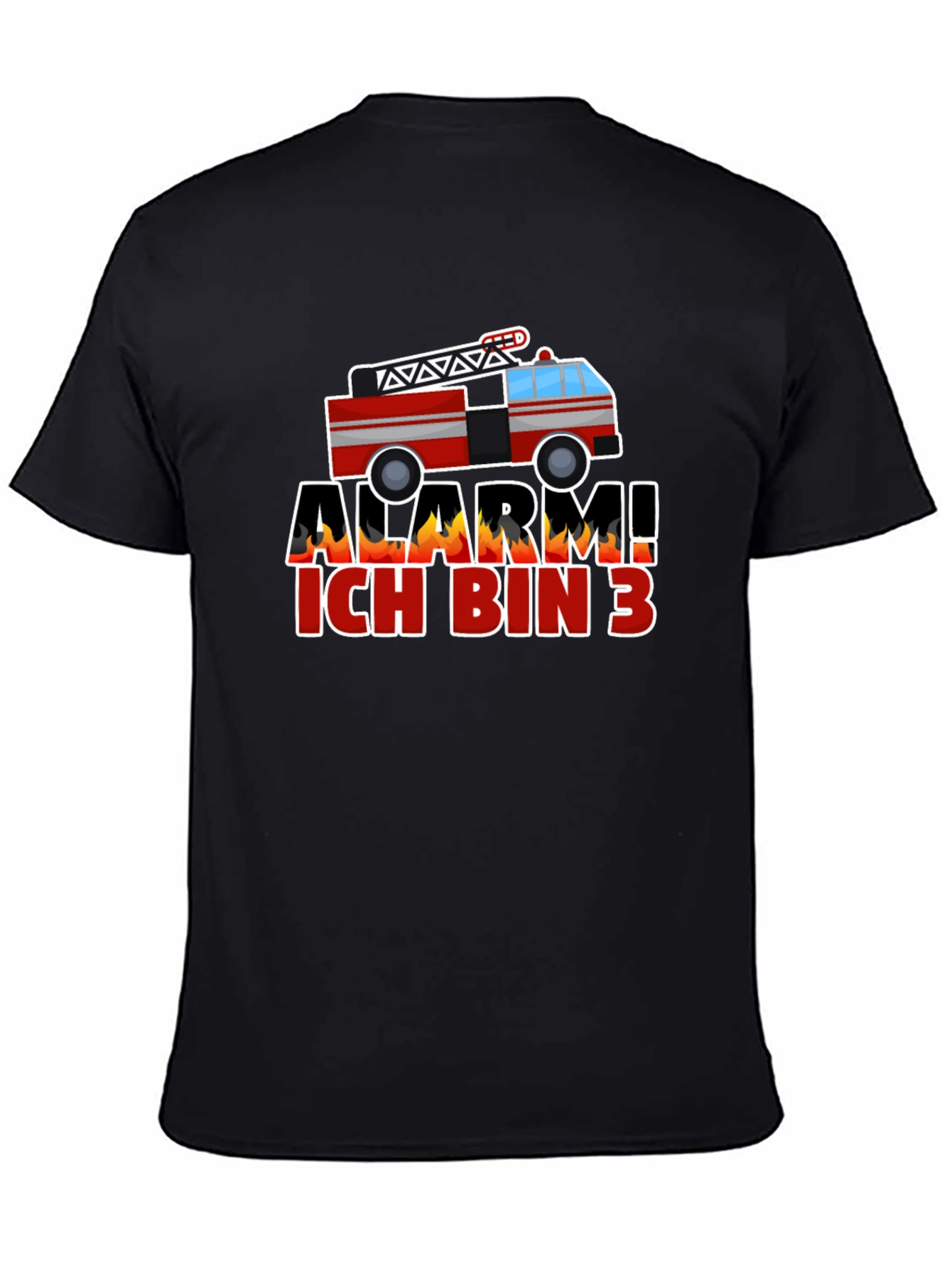Alarm Ich Bin 3 Firetruck Kids T-Shirt