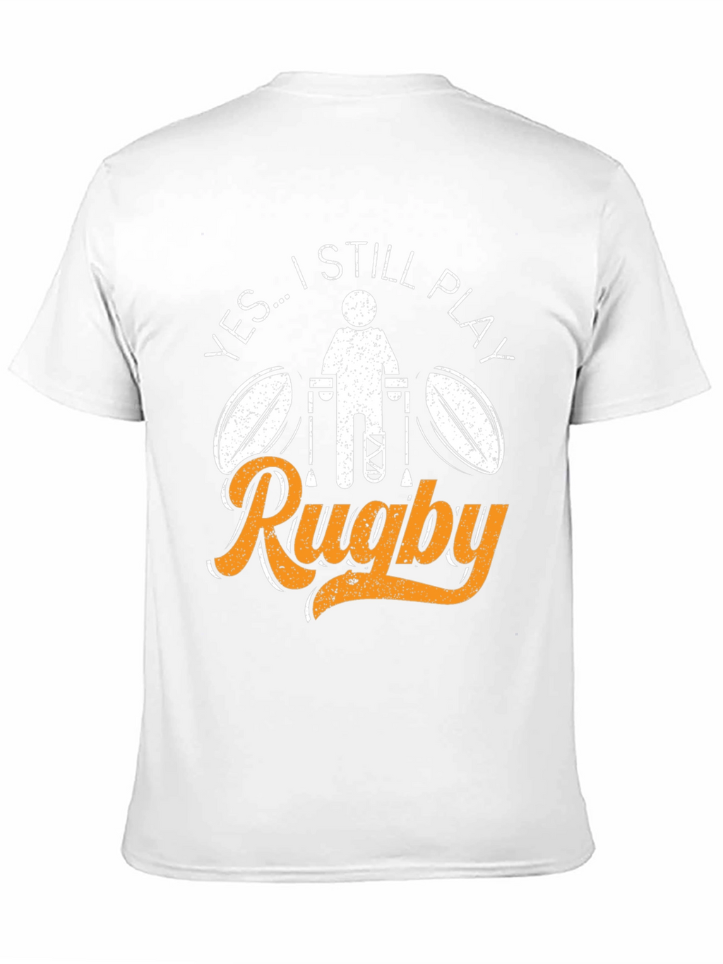 Still Play Rugby T-Shirt - Broken Leg Athlete
