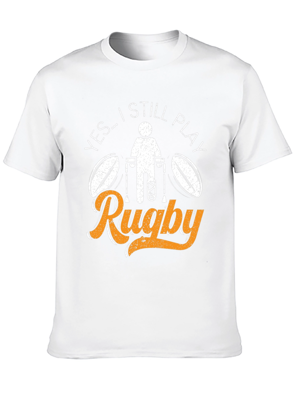 Still Play Rugby T-Shirt - Broken Leg Athlete