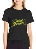 Coolest Gardener Graphic T-Shirt - Black