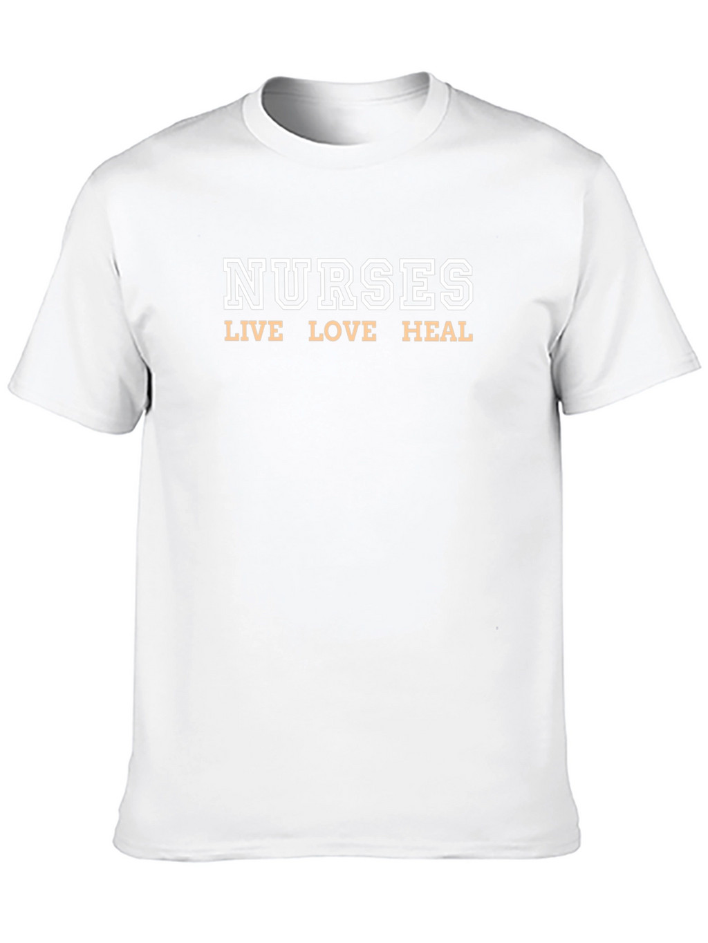 Nurses Live Love Heal Black T-Shirt